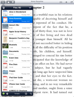 Memorizza e trasferisci i tuoi file dall'iPad con l'app Files HD.