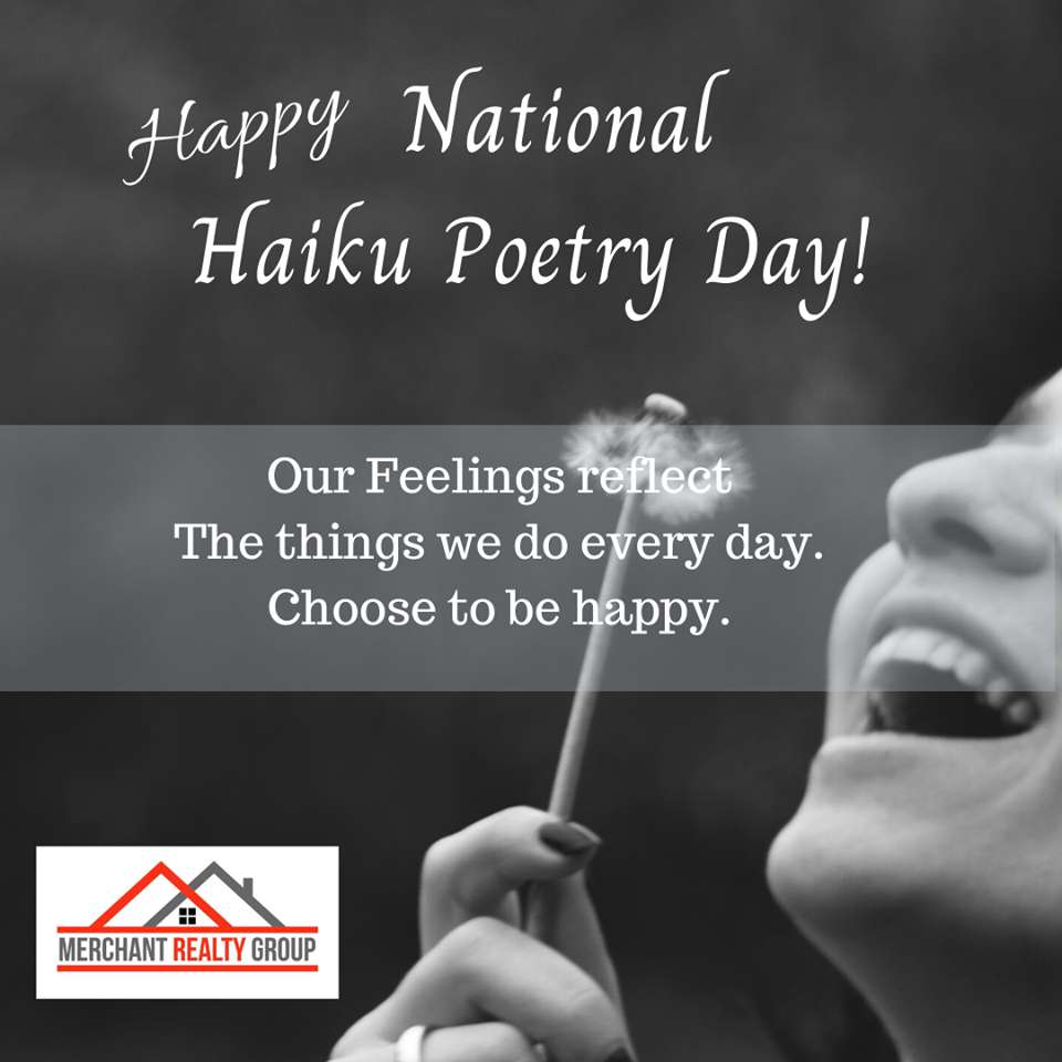 National Haiku Poetry Day Wishes Unique Image