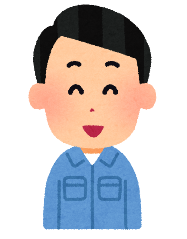 男性作業員の表情のイラスト 笑顔 怒り顔 泣き顔 笑った顔 かわいいフリー素材集 いらすとや