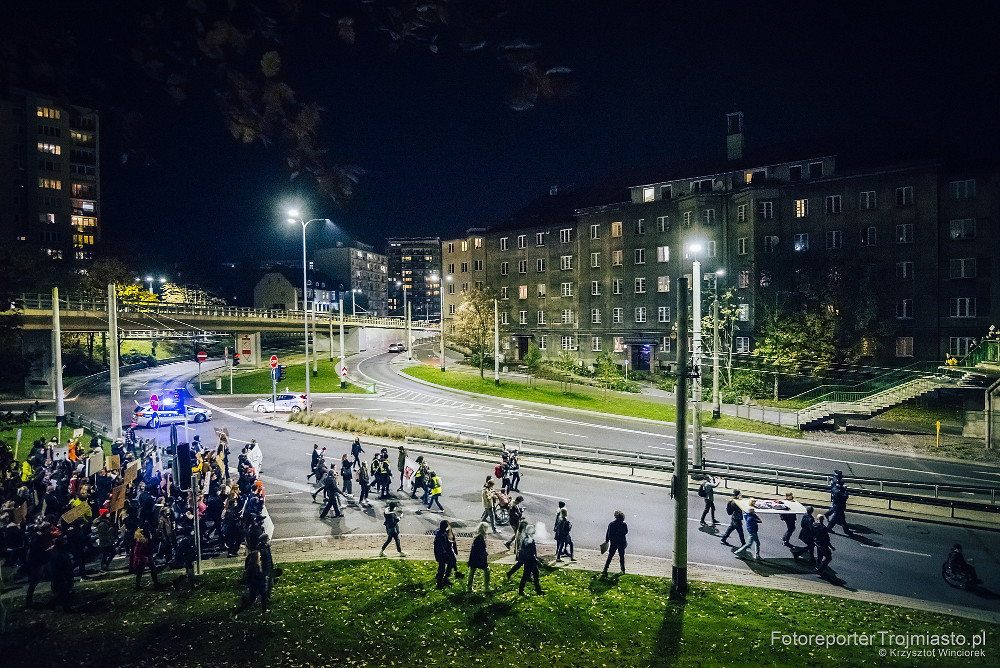 Demonstracja Strajku Kobiet, Gdynia 28.10.2020, Czarny Protest, Czarna Środa, Anty PiS