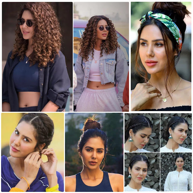 Sonam Bajwa Hairstyles