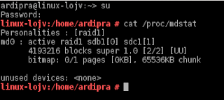 setting raid 1 linux opensuse ardpratama
