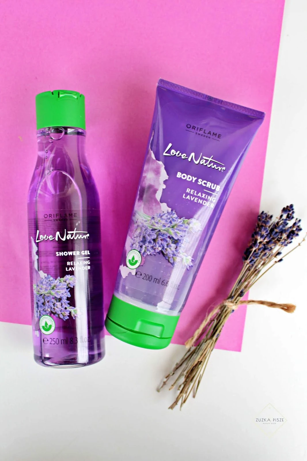 Relaksująca lawenda - ORIFLAME Love Nature Relaxing Lavender - żel i scrub do ciała