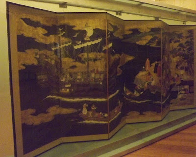 biombo asiatico do Museu de Soares dos Reis