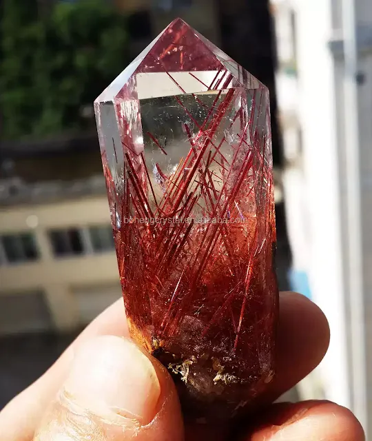 Red Rutile quartz