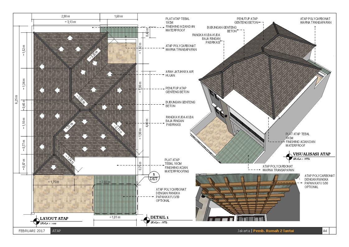 Desain Rumah 2 Lantai Tipe Elegant Di Lahan 9 X 16m Sibambo