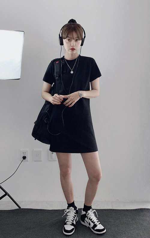 Round Neck T-Shirt Dress