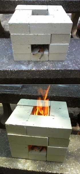 How to Make a 16 Brick Rocket Stove