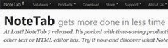 NoteTab text editor