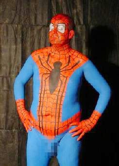 Spiderman Body Painting