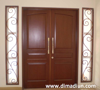 pintu kayu jati minimalsi
