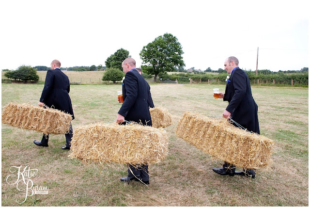 straw bales, hay bales wedding, whitley chapel, st helens church wedding, whitley chapel wedding, curly farmer, katie byram photographer, one digital image, northumberland wedding photographer, wedding wellies, wedding jewellery