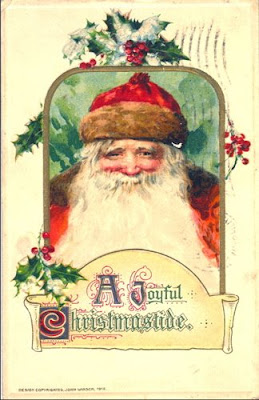 Christmas Postcards on Ideas Through Vintage Christmas Postcards   The Thrift Shop Romantic