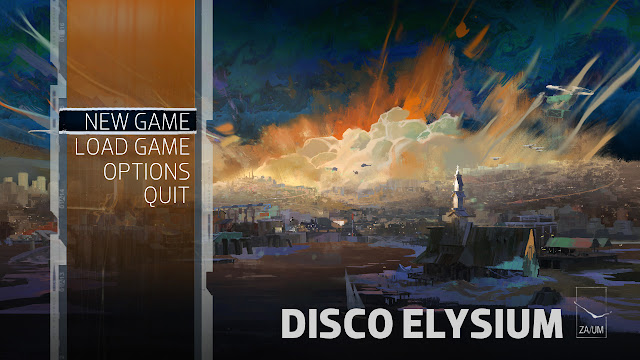 Disco Elysium menu screen