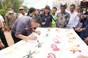  Bupati Enos Kunjungi Embung Puri Idaman Dalam Giat Familirization Trip (FAMTRIP).