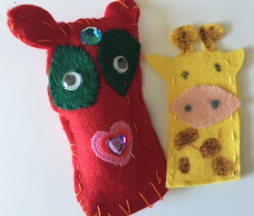 Felt sewing with children