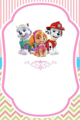 patrulla canina invitación cumpleaños gratis