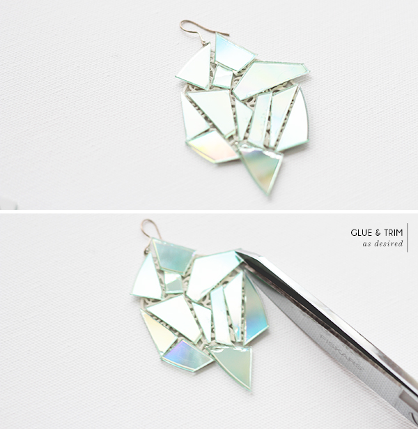 DIY kaleidoscope earrings