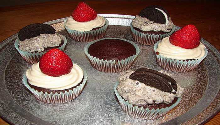 choco strawbery cupcake