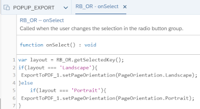 Export the Analytic Application to PDF