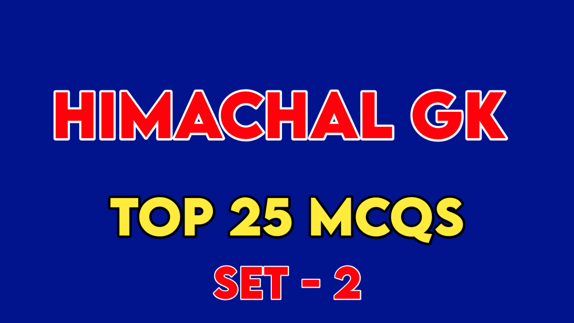 Himachal GK Top 25 Mcqs Set-2