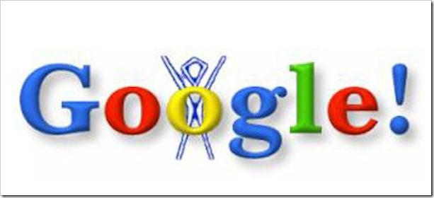 google's first doodle created by larry page and sergey brin