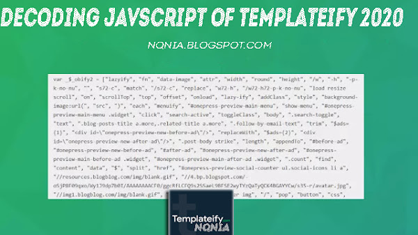 Decoding Javscript of Templateify 2020