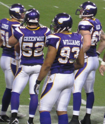 Minnesota Vikings Roster standing on the sideline