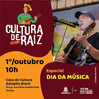 Dia 1º de outubro Cultura de Raiz em Teresópolis