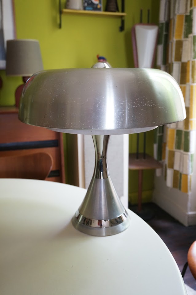 70s aluminium lamp 1970s lampe années 70