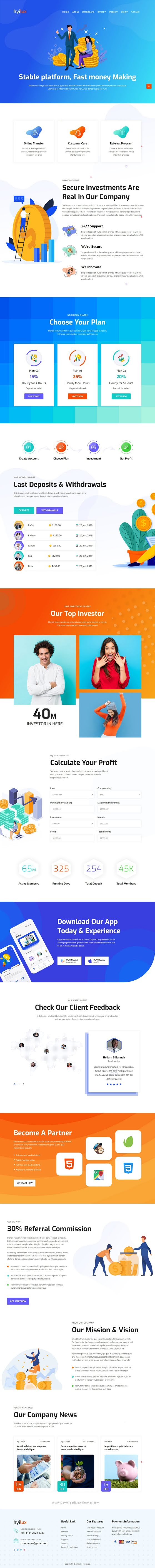 Investment Business HTML Template