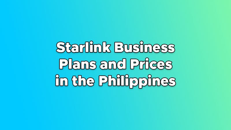 starlink business plan price philippines