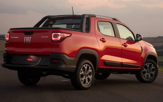 Nova Fiat Strada 2021 Volcano CD 1.3 - consumo e preço