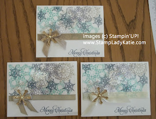 Christmas Card made with Stampin'UP! stamp set: Snowflake Soiree