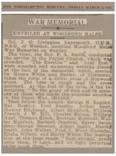 The Northampton Mercury Friday March 4th 1921.