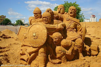 Great Roman Empire Sand Sculpture Exhibition in Russia Seen On coolpicturesgallery.blogspot.com