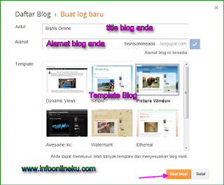 pilih nama blog