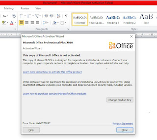 Cara Mudah Mengatasi Product Activation Failed Pada Office
