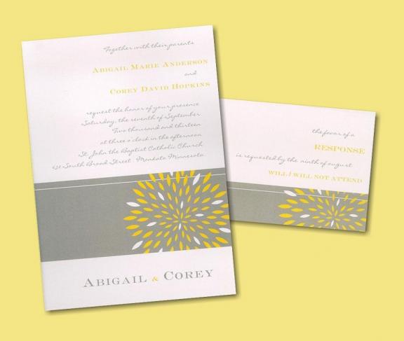 yellow stationery much like yellow bridesmaids dresses can take on a range 