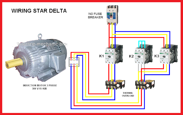 Electrical Page: Star-Delta (Y-Δ) Motor  relationship attachment Diagram