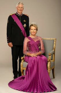 New Portraits of King Philippe and Queen Mathilde of Belgium