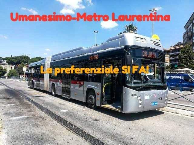 La preferenziale del filobus