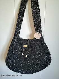 bolso saco crochet