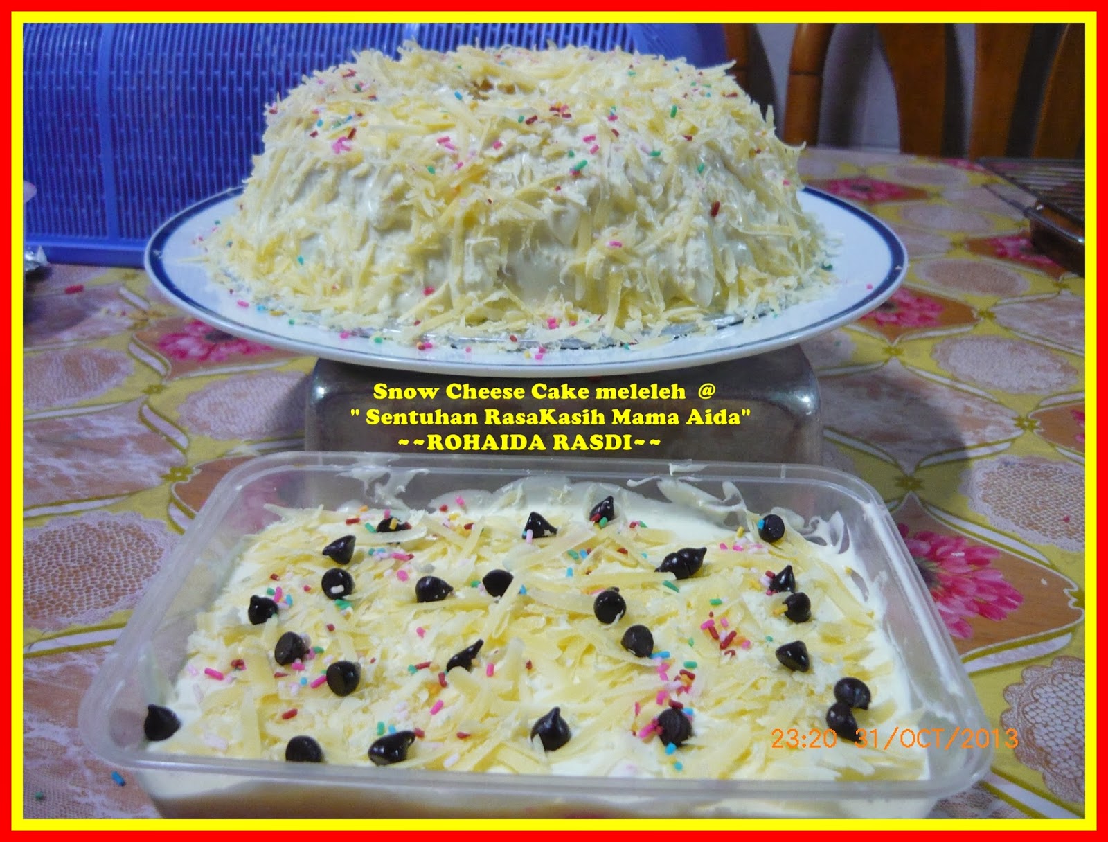 "Sentuhan RasaKasihMama": Snow Cheese Cake Meleleh 