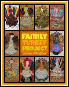 photo of: Family Turkey ART Projects via RainbowsWithinReach