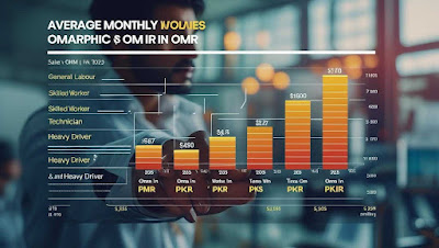 Oman 2025 labour salary comparison chart for Pakistanis