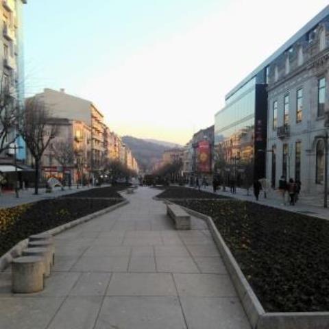 Foto de uma rua no centro de Braga