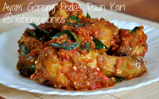 Open Minda: Resepi - Ayam Goreng Pedas Daun Kari