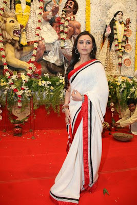 Rani Mukerji at Durga Puja