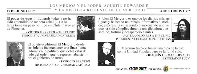 Foro "Los Medios y el Poder: Agustín Edwards E. y el Mercurio"